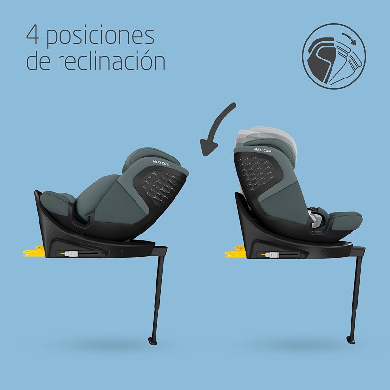 Emerald 360 S i-Size, cadeira de bebé giratória 360° multiage, 0-12 anos (40-150 cm), FlexiSpin 360°, 4 posições de reclinação, proteção contra impactos laterais G-CELL, grafite tonal