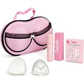 Bikini Competition Essentials Kit &ndash; Travel Case, Gel Pads, Body Glue &amp; Body Tape for Stage Day Confidence.