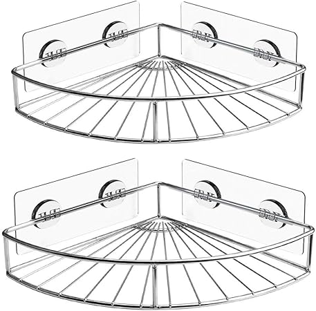 LiuliuBull W Edelstahl Badezimmer Ecke Regal Dusche Shampoo Seife