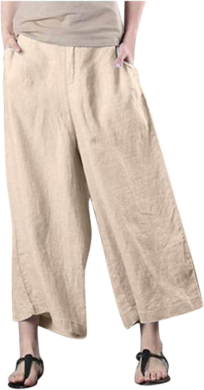 Womens Plus Size Pleated Wide Leg Palazzo Pants Stripe Drawstring Elastic Band | eBay
