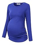 Coolmee Maternity Shirt Side Button and Ruched