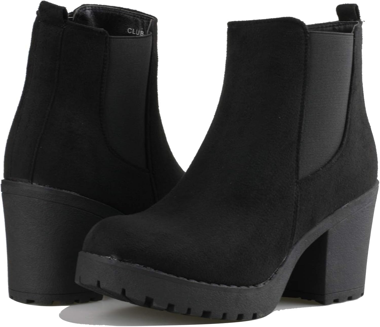 Bingua.com - Botines de tacÃ³n alto para mujer, con cierre lateral, con  cremallera, para mujer, Negro, 6