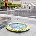 Sprinkle and Splash Play Mat, 39in-Diameter Splash Play Mat, Water Outdoor Mats for Hot Summer Swimming Party Beach Pool Play, Kids Summer Gifts (Blue 1)