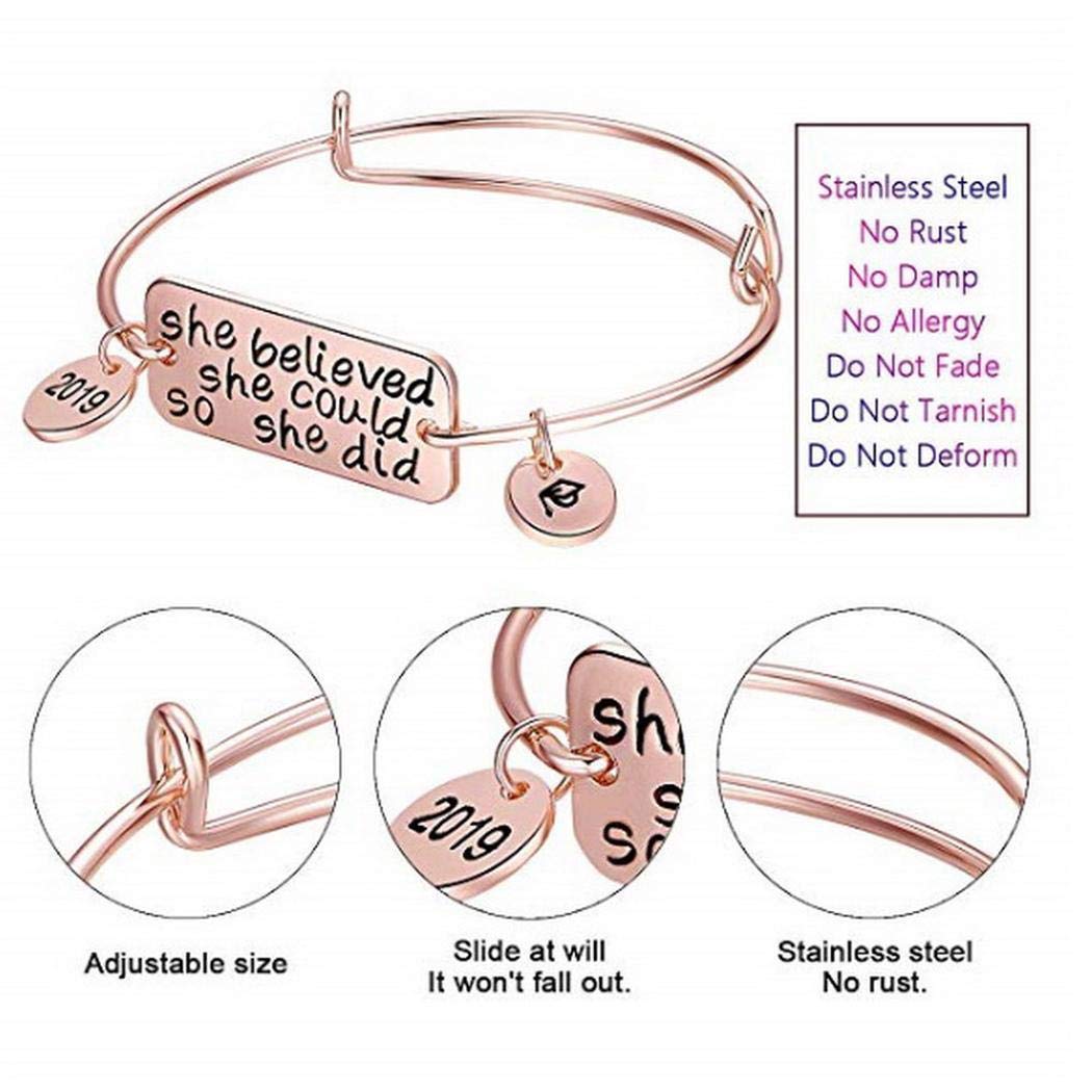 UpBeauty Unisex Casual Adjustable Size Geometric Shape Letter Print Bracelet Bracelets