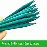 TSKDKIT 30cm Bamboo Garden Stakes with 50 Twist Ties - Plant Support view 2