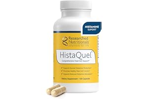 Researched Nutritionals HistaQuel - Dual-Action Histamine & Mast Cell Support Formula - Clinically Researched Flavonoid & Herbal Formula with Stinging Nettle & Black Cumin Seed Oil, 120 Capsules