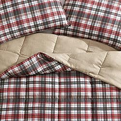 Eddie Bauer - King Comforter Set, Reversible Plaid