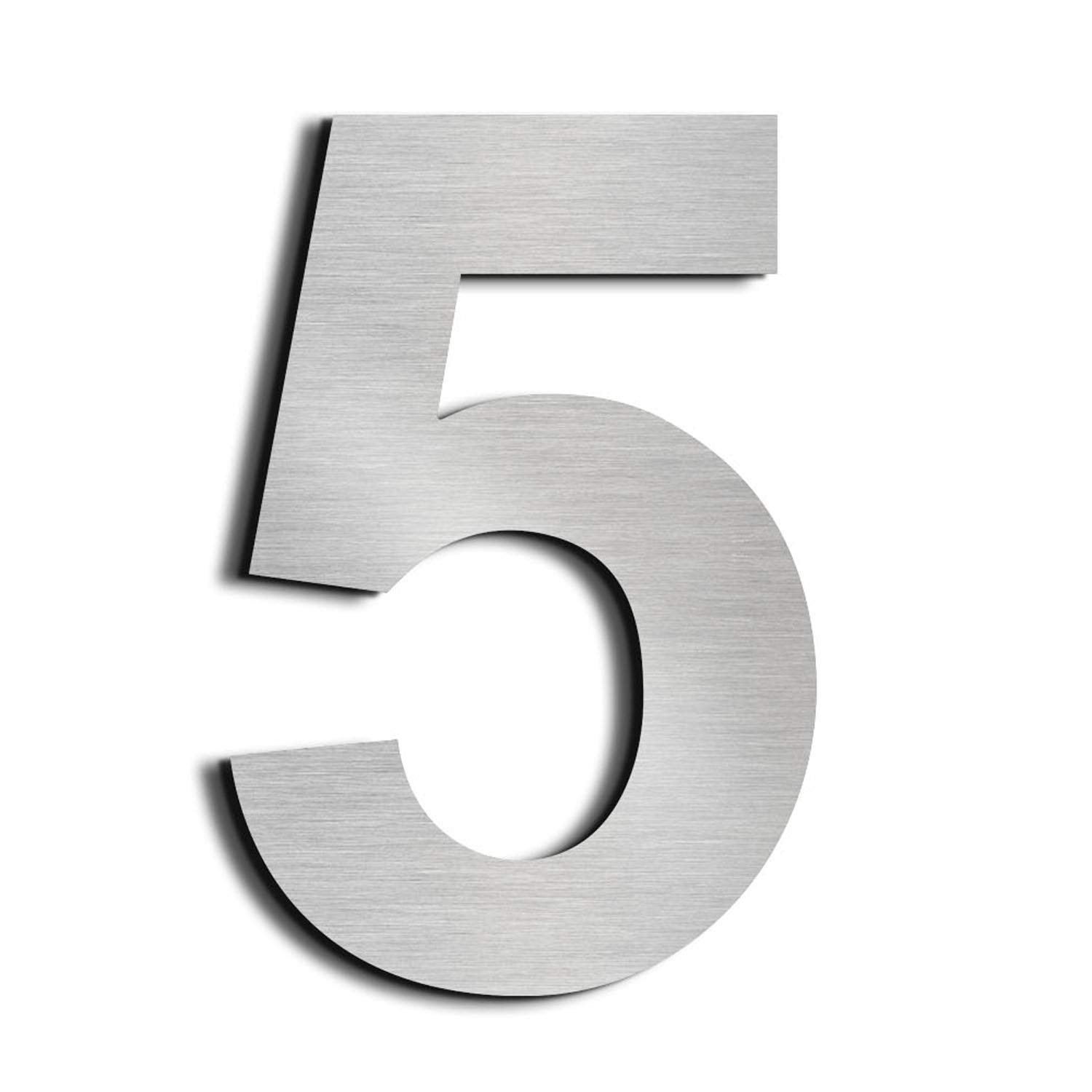 nanlyiau house numbers height 15.3cm Used for mailbox door house street made of solid Stainless Steel SUS304 Floating Appearance(6in5)