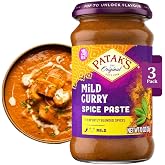 Patak&rsquo;s Mild Curry Spice Paste - Mild Indian Cooking Paste with Freshly Ground Spices - Ideal for Chicken, Vegetables, and One-Pot Meals - Warm Aromatic Curry Base - 10oz Jar (Pack of 3)