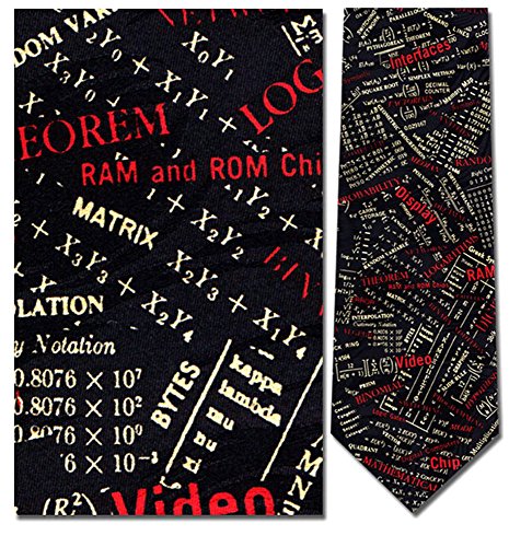 Mens 100% Silk Navy Blue Engineering Terms Engineer Necktie Tie Neckwear