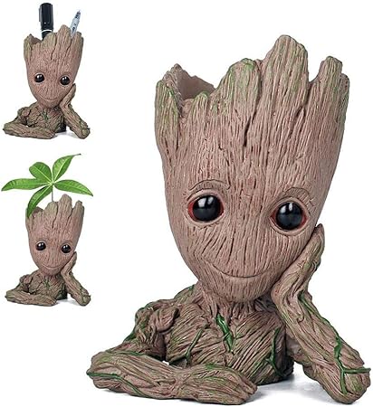 Je Sappelle Bebe Groot Thematys Baby Groot Pot De Fleur A Parfait Comme Cadeau Figurine Daction Pour Plantes Et Stylos Du Film Classique Figurines Et Vehicules Jeux Et Jouets Lawawarenesssociety In