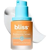 Bliss Vitamin C + Tri-Peptide Bright Idea Serum – 15% Brightening + Barrier Boost Complex for Radiant, Firm Skin – Anti-Aging Face Serum Boosts Collagen & Elasticity - 1 fl oz