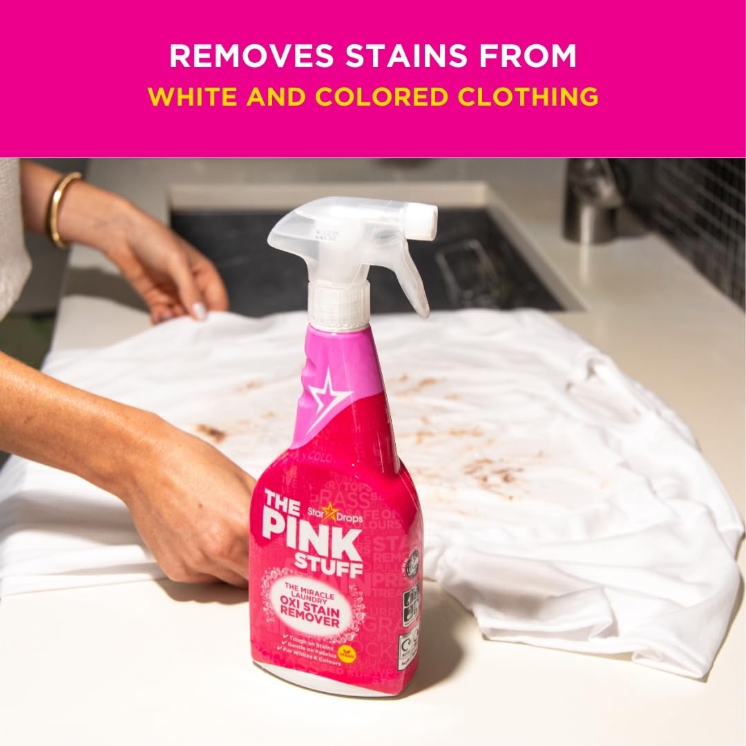 Stardrops - The Pink Stuff - The Miracle Laundry Oxi Stain Remover Spray 500ml