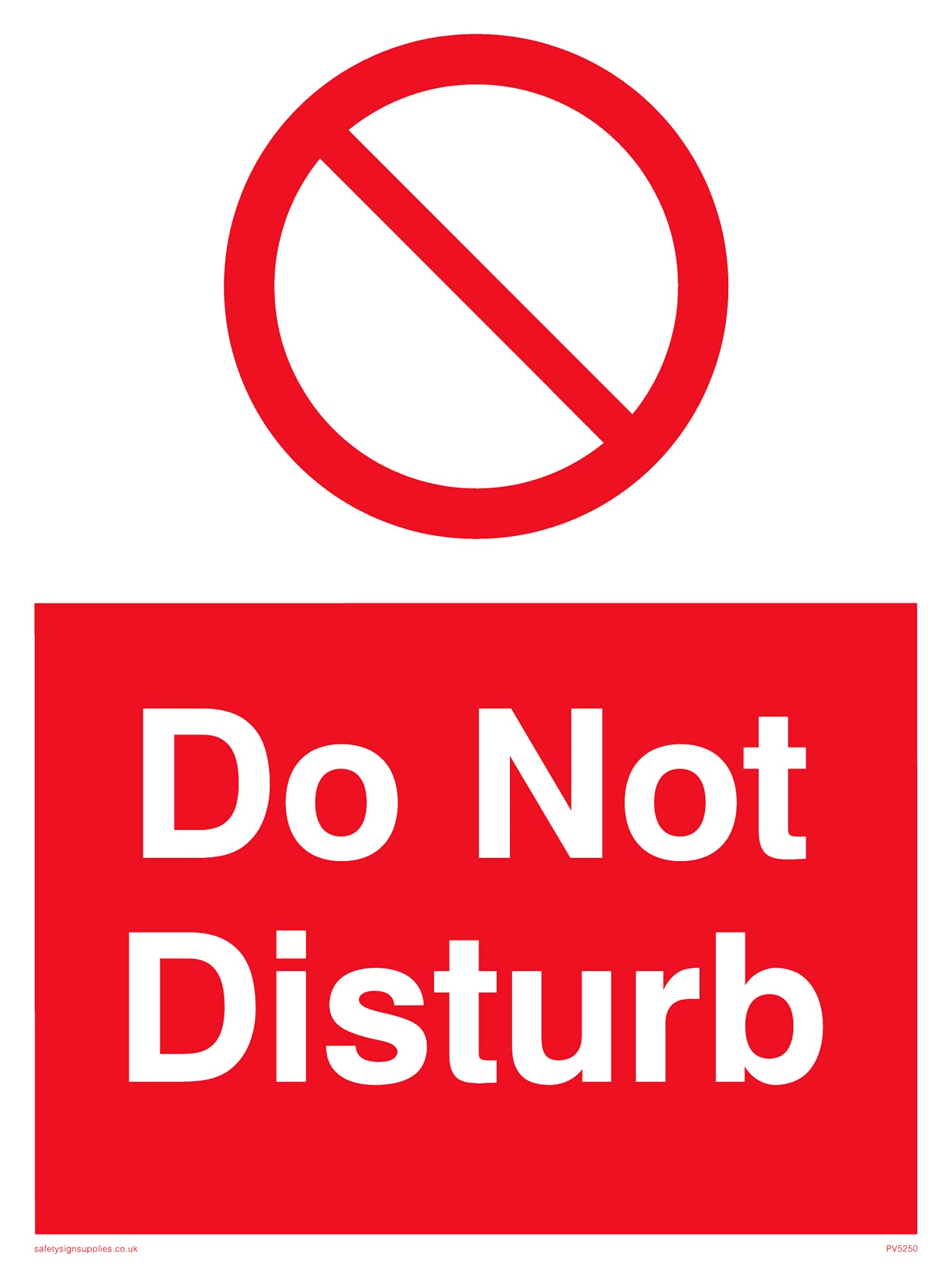 Pack of five - Do Not Disturb Sign - 150x200mm - A5P