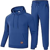 TBMPOY Mens Hooded Sweatsuits 2 Piece Set Hoodie Sweatshirt & Jogger Sweatpants Jogging Sweat Track Suits Casual Outfits