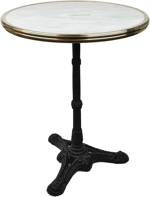 Amazon Com White Marble French Bistro Table 24 Garden Outdoor