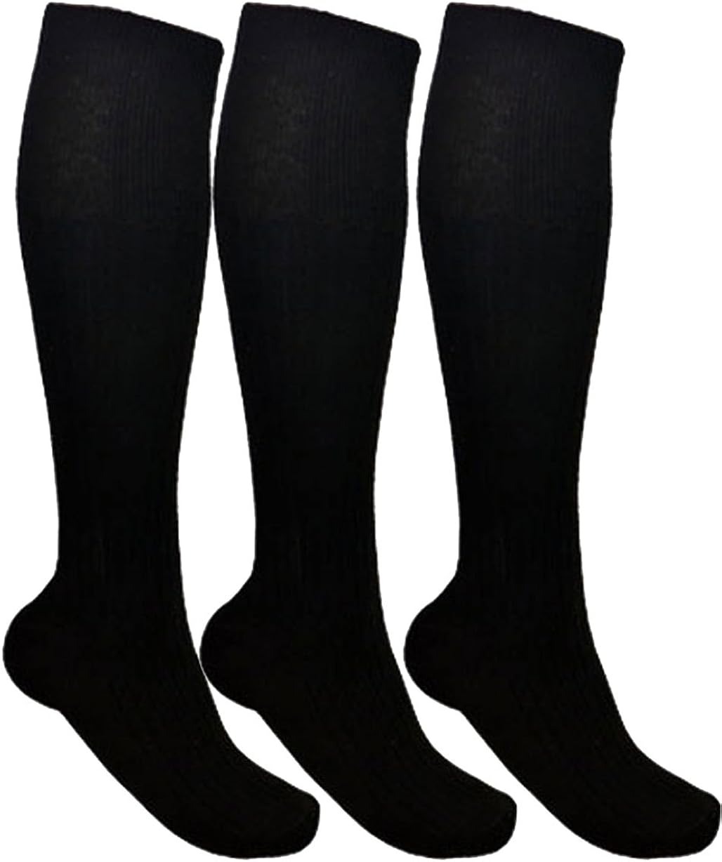 SUPERB Mens Aler LONG HOSE 100 Cotton BLACK Business Socks Size UK 6