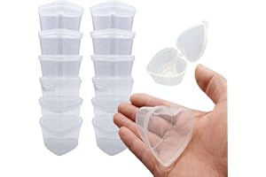 Kbraveo 40 Packs Slime Containers, Heart Shaped Slime Storage Containers With Lids for 20g Slime DIY Art Craft Making