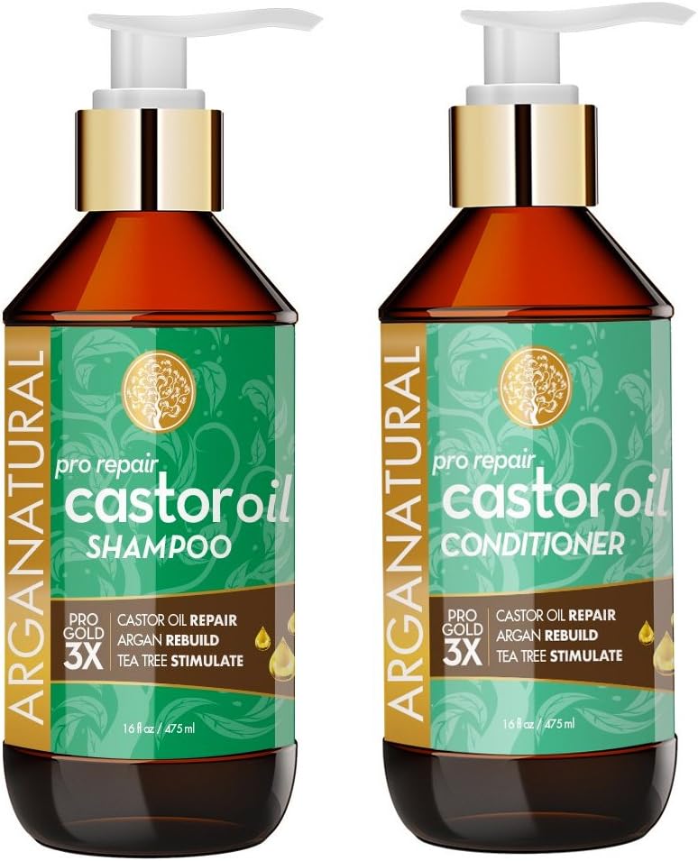 Arganatural Gold Pro Repair Castor Oil (Shampoo & Conditioner)