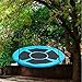 Homde Flying Saucer Swing 40 Inch 660lb Anti-Fade Tree Swing Set Outdoor Indoor Swings with Adjustable Straps for Kids, Men, Women and Teens (40 Inch Upgrade Version) (Blue)