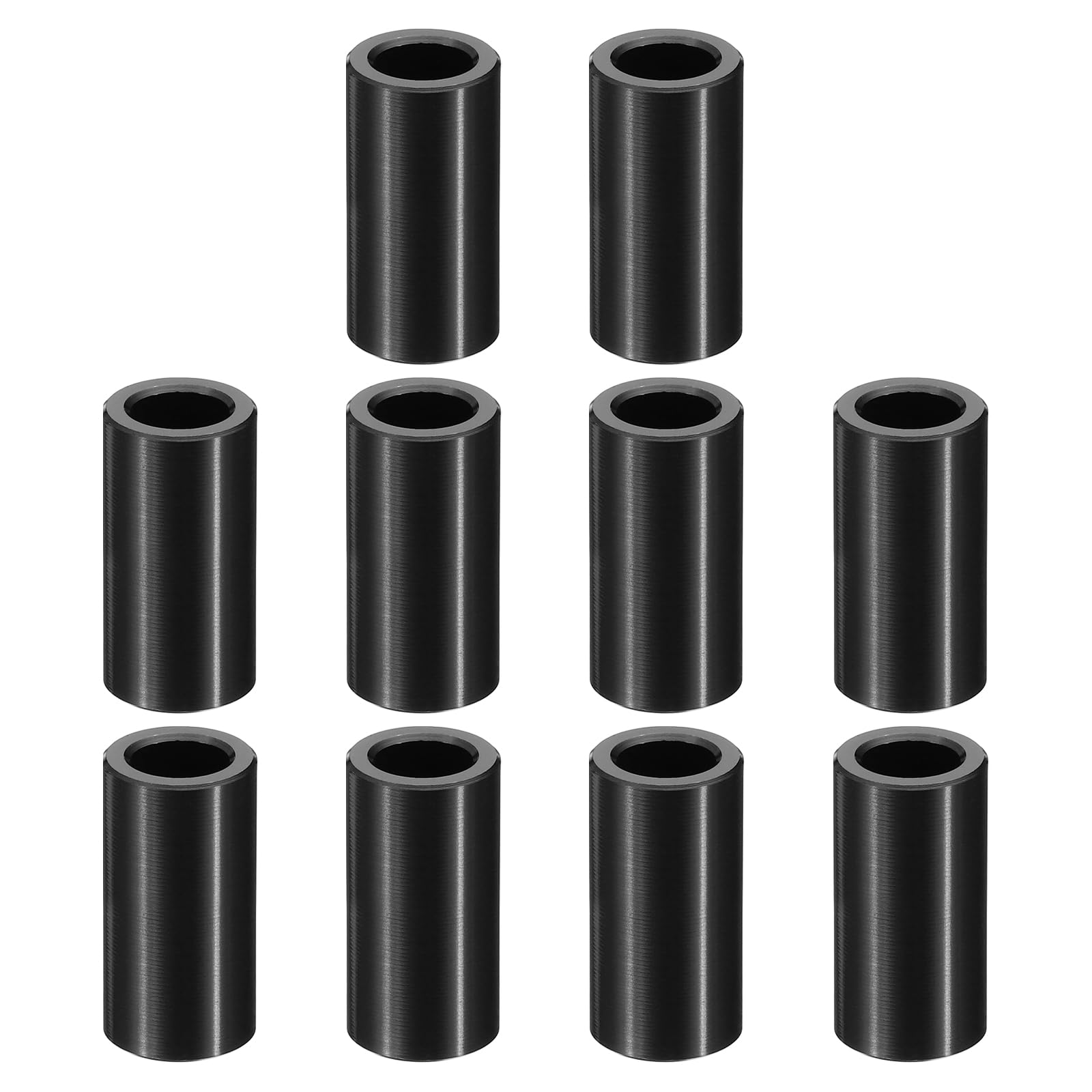 PATIKIL M8 Aluminum Spacers, 10 Pcs Metal Spacer Aluminum M8 x 1/2" OD x 1-5/16" L Aluminum Spacer Screw Standoff Round for 5/16" or M8 Screw Bolts