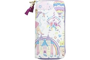 MayeBridge Cute Unicorn Purse Zipper Wallet Long Clutch Bag PU Leather For Girls Women