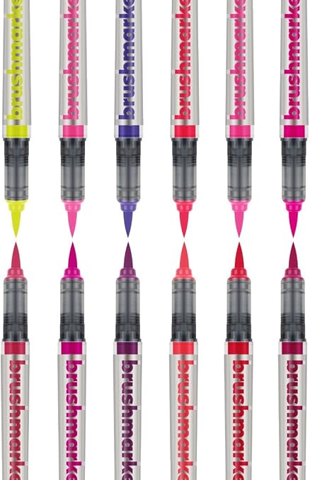 Amazon 日本初上陸 欧州製 カリン ブラシマーカー プロ 12本セット Karin Brushmarker Pro フラワーカラー 水性 文房具 オフィス用品 Amazon 日本初上陸 欧州製 カリン ブラシマーカー プロ 12本セット Karin Brushmarker Pro フラワーカラー 水性 文房具 オフィス用品