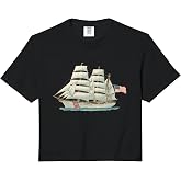 U.S. Coast Guard Eagle Flag USCG Comfort Colors Crop Top