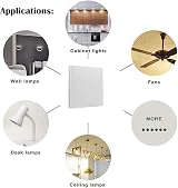 ECO-NEWLEAF Kinetic Wireless Switch IP65 1 Gang On Off Dimming view 7