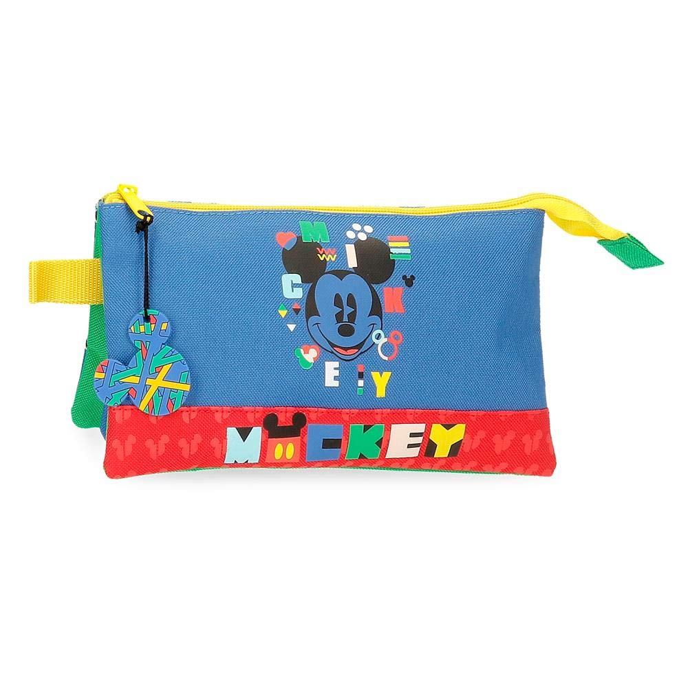Disney Mickey Shape Shifter Pencil Case Triple Multicoloured 22 x 12 x 5 cm Polyester