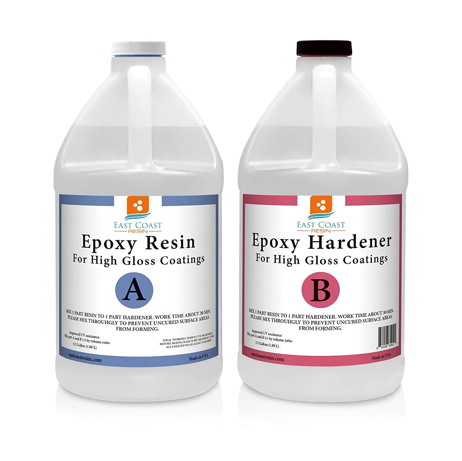 EPOXY Resin 1 Gallon Kit - Super Gloss Coating For Tables & Casting