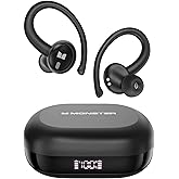Monster N-Lite 216 Wireless Earbuds 48hrs Bluetooth 6.0 Headphone, Bluetooth Earbuds Stereo Deep Bass Over Ear Bud with Earho