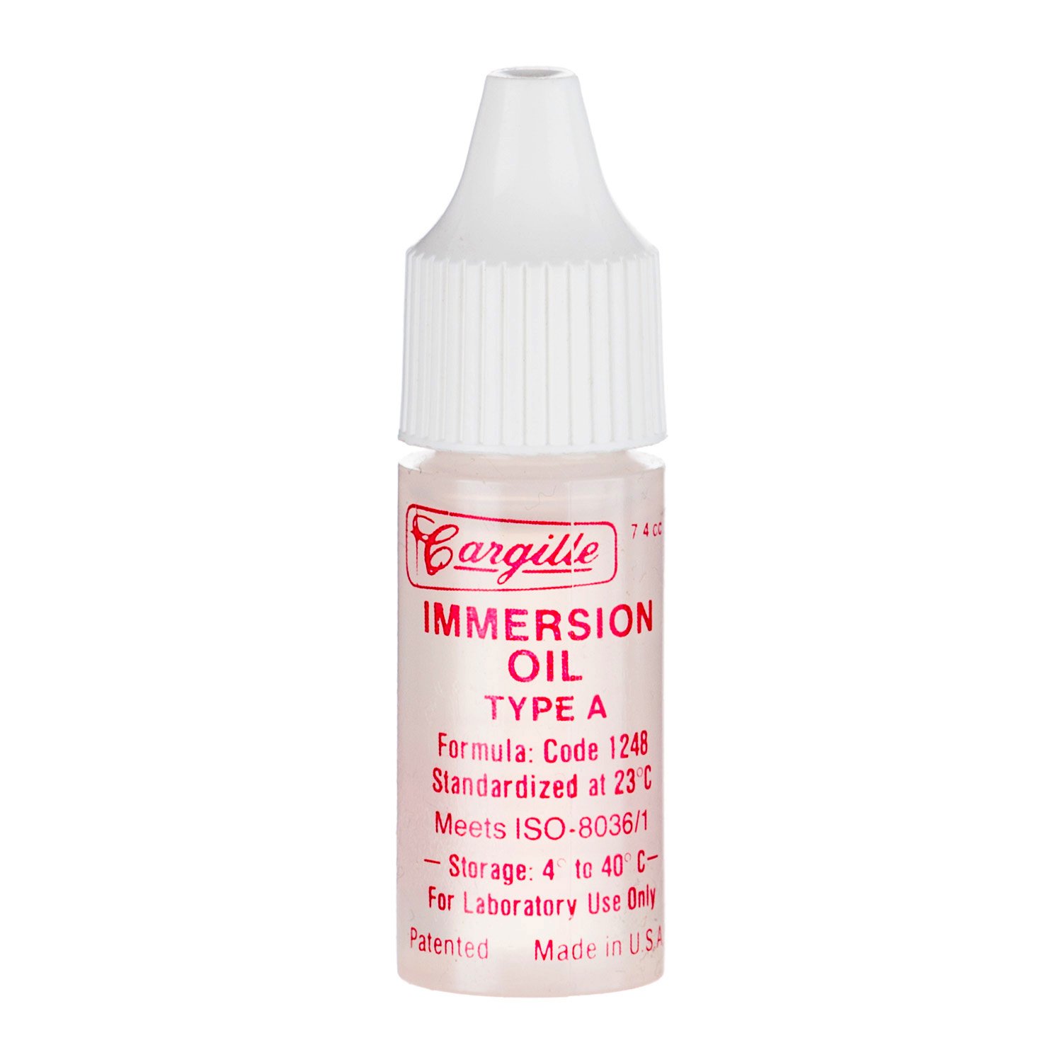 Microscope Immersion Oil Type A Low Viscosity 1/4 ounce Science Lab