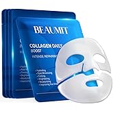 Okela 7 Pack Collagen Hydrogel Face Mask Overnight- Deep Hydrating & Lifting Facial Mask for Firming, Brightening & Moisturizing, Revitalizing Skincare Treatment Gift for Women