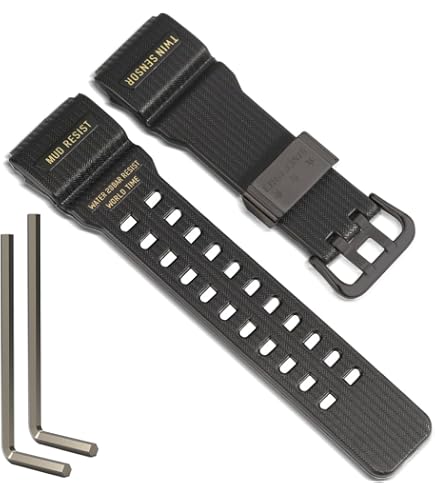 Casio GWG-1000 Luxury Replacement Strap with Yellow Band | Amazon.com