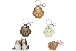 OYB 3 Pcs Dog Fur Storage Keychain,Dog Hair Keychain,Pet Memorial Gifts for Bag Purse Paw Charm Key Holder
