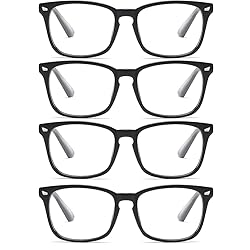 aisswzber Unisex Stylish Square Non-Prescription