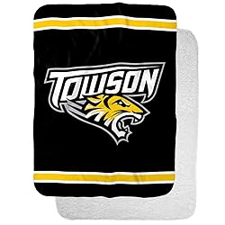 Towson Tigers Primary Logo Stripes Sherpa