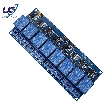 UG LAND INDIA 12V 8-Channel Relay Module for Arduino UNO 2560 1280 ARM PIC AVR STM