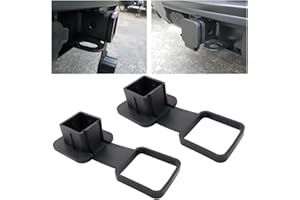 TSUGAMI 2 Pcs Trailer Hitch Cover, Heavy Duty Trailer Rubber Hitch Cover Plug Cap Insert, Protects Square Receiver Tube Fits 