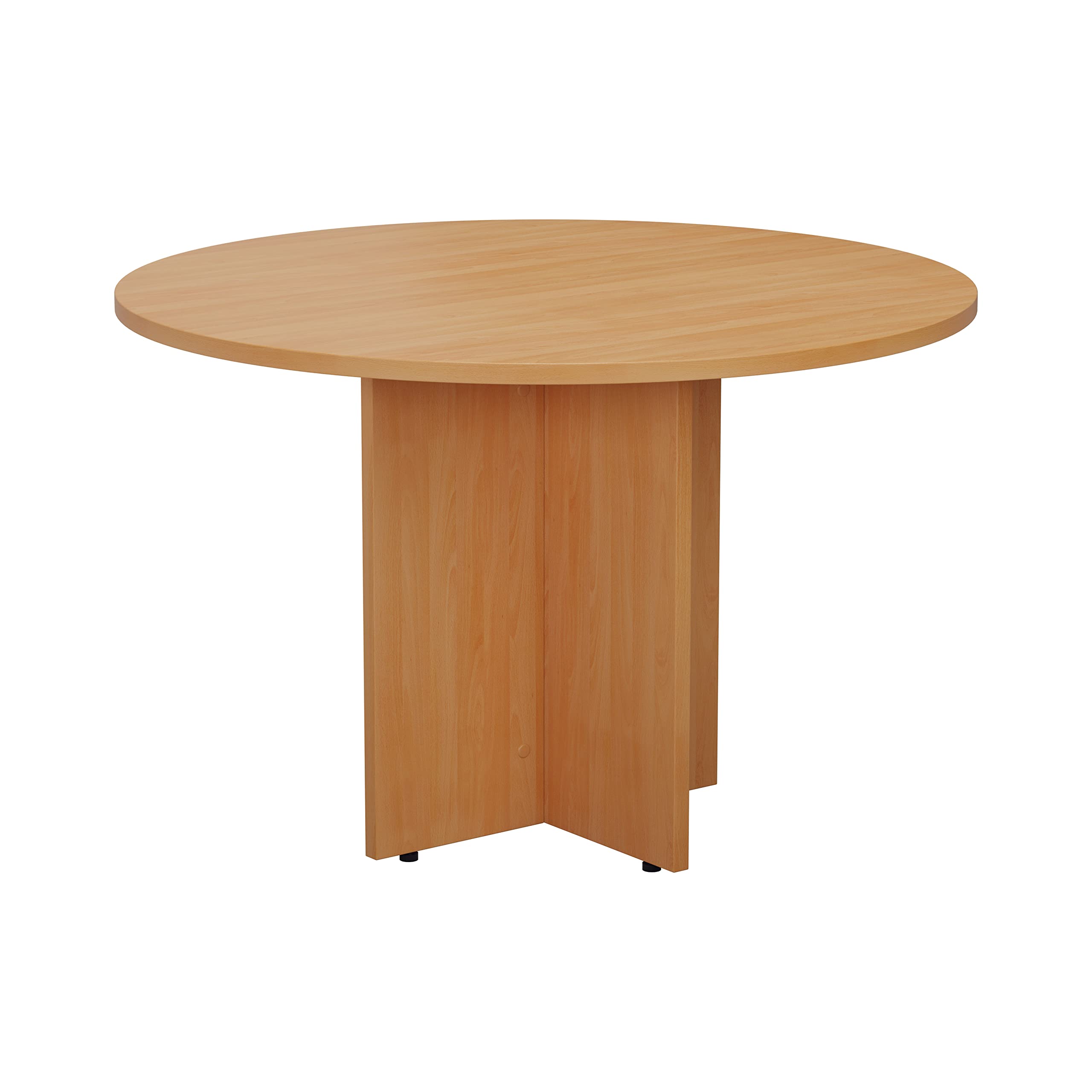 Office Hippo Heavy Duty Meeting Boardroom Office Table, Beech, 110 x 110 x 73 cm