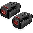 UTRBATT 2 Pack 18 Volt 4.0Ah HPB18 Replacement Battery Compatible with Black and Decker 18V HPB18 HPB18-OPE 244760-00 A1718 FS18FL FSB18 Firestorm for Black and Decker 18 Volt Battery