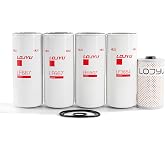 LOJYU 5-Piece Filter Kit for FF5507/FF5369W/LF667 for Volvo D13/Mack MP8 | Fits Volvo VNL and Mack Granite/Pinnacle/TerraPro applications. Includes two LF667, LF3654, FF5507 and FF5369W filters