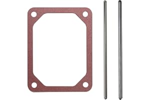 Huoptl 690981 690982 Push Rods Set for Brigg Stratton Lawnmower Engine - Motor Push Rod Set with 690971 Valve Cover Gasket fo