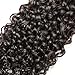DSOAR 8A Peruvian Curly Hair Weave 3 Bundles (14 16 18, 300g) Virgin Kinky Curly Human Hair Weave 100% Unprocessed Hair Weft Extensions Natural Black Color