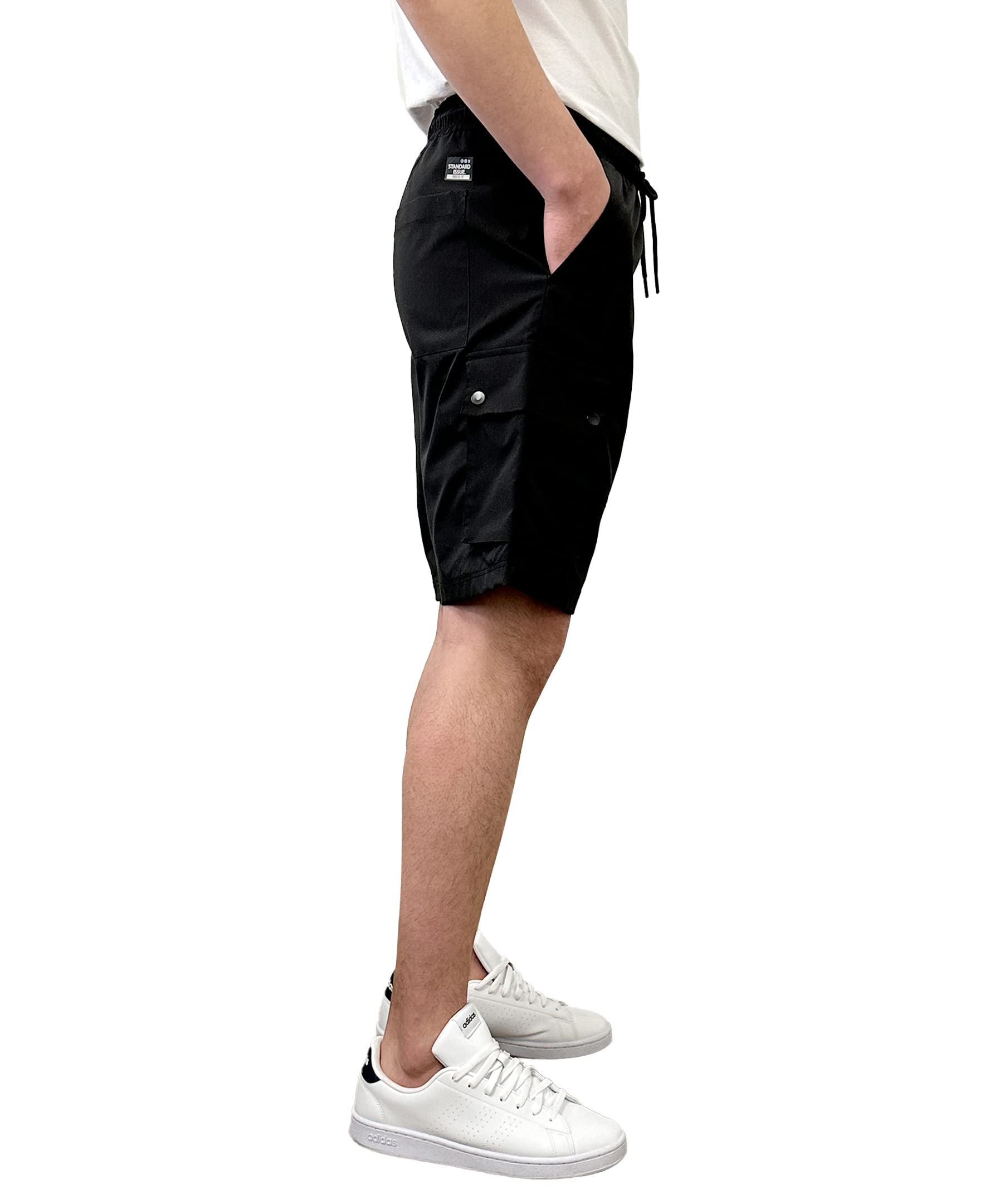 Southpole Men's Quick Dry Water Resistant Cargo Shorts, Inseam 9