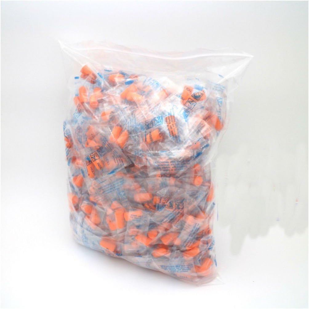 50 Packs (100 Earplugs) Ear Plugs Lot Bulk, soft Orange foam sleep travel noise shooting, earplugs