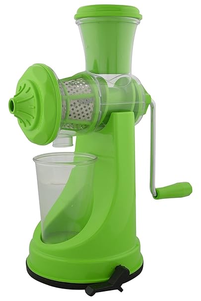 National Fruit Juicer, Manual Hand Mixi, Green Colour, Plastic, 1pc