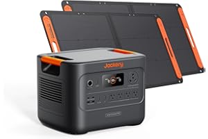 Jackery HomePower 3000 Portable Power Station with 2x 100W Solar Panels, 3600W (Surge 7200W) Output, 3072Wh LFP Battery Solar
