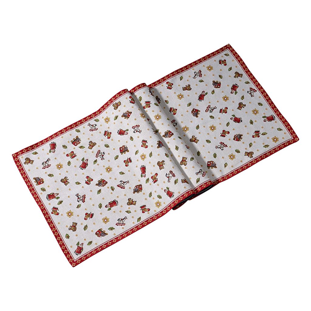 Villeroy & Boch Toy's Delight Gobelin Runner x L, Red/Multicoloured, 49 x 143 cm, Cotton, One Size